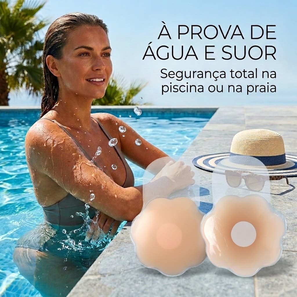 Sutiã Adesivo de Silicone Invisível Mágico Confortável Levanta Seio Protetor de Seio Adesivo Tapa Peito de Silicone