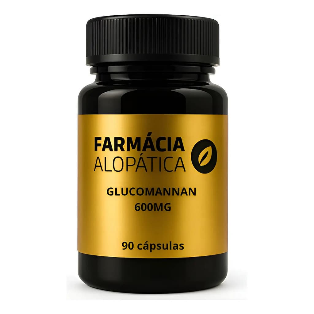 90 Cápsulas Diária Glucomannan 600mg Manipulada