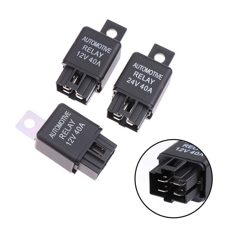 ADS 1Pc Relé De Carro 12V 24V 40A 40 AMP Automotivo Van Barco Bicicleta 4 Pinos SPST Alarme Peças De Reposição Automotiv