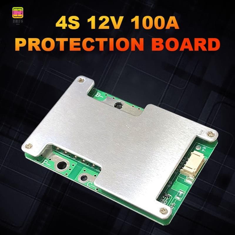 Placa De Proteção De Bateria De Lítio 4S 12V 100A LiFePO4 Com PCB De Equilíbrio/Aprimorada Energia