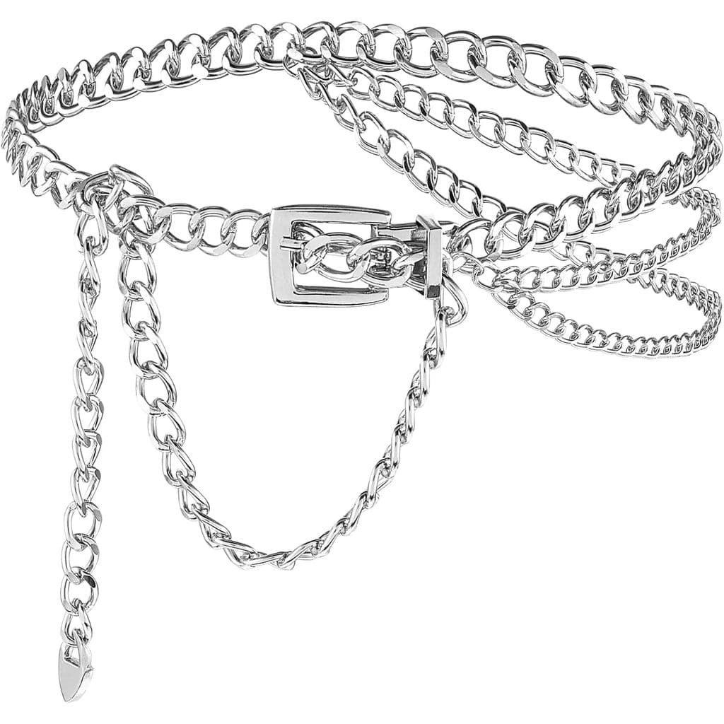 Cintos De Corrente Para Mulheres , De Cintura De Metal Ajustável , Correntes De Cinto Multicamadas Meninas , Vestidos ,