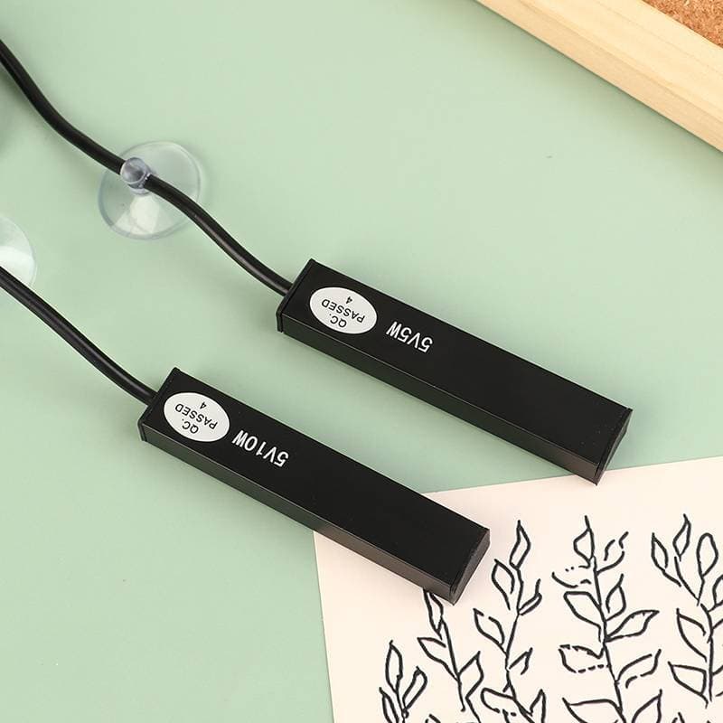 [kaan] 1Pc 5/10W Mini Aquário Aquecedor Carregamento USB Para Pequeno Tanque De Peixes Economia De Energia Acessórios De