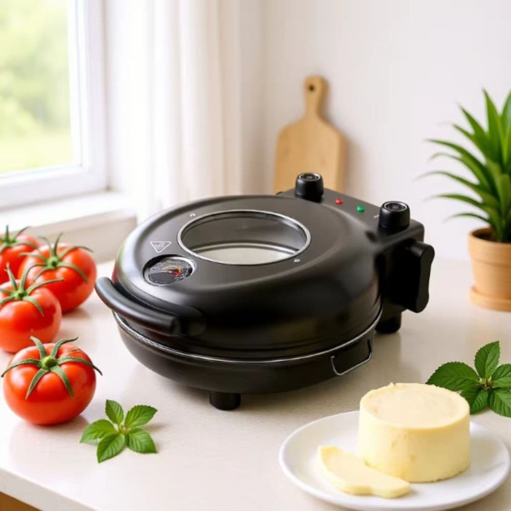 Fabricante De Pizza , Forno Elétrico Doméstico , Novo Plugue Ue Dupla Face Aquecimento Panela De Bolo Elétrica Cozinhar