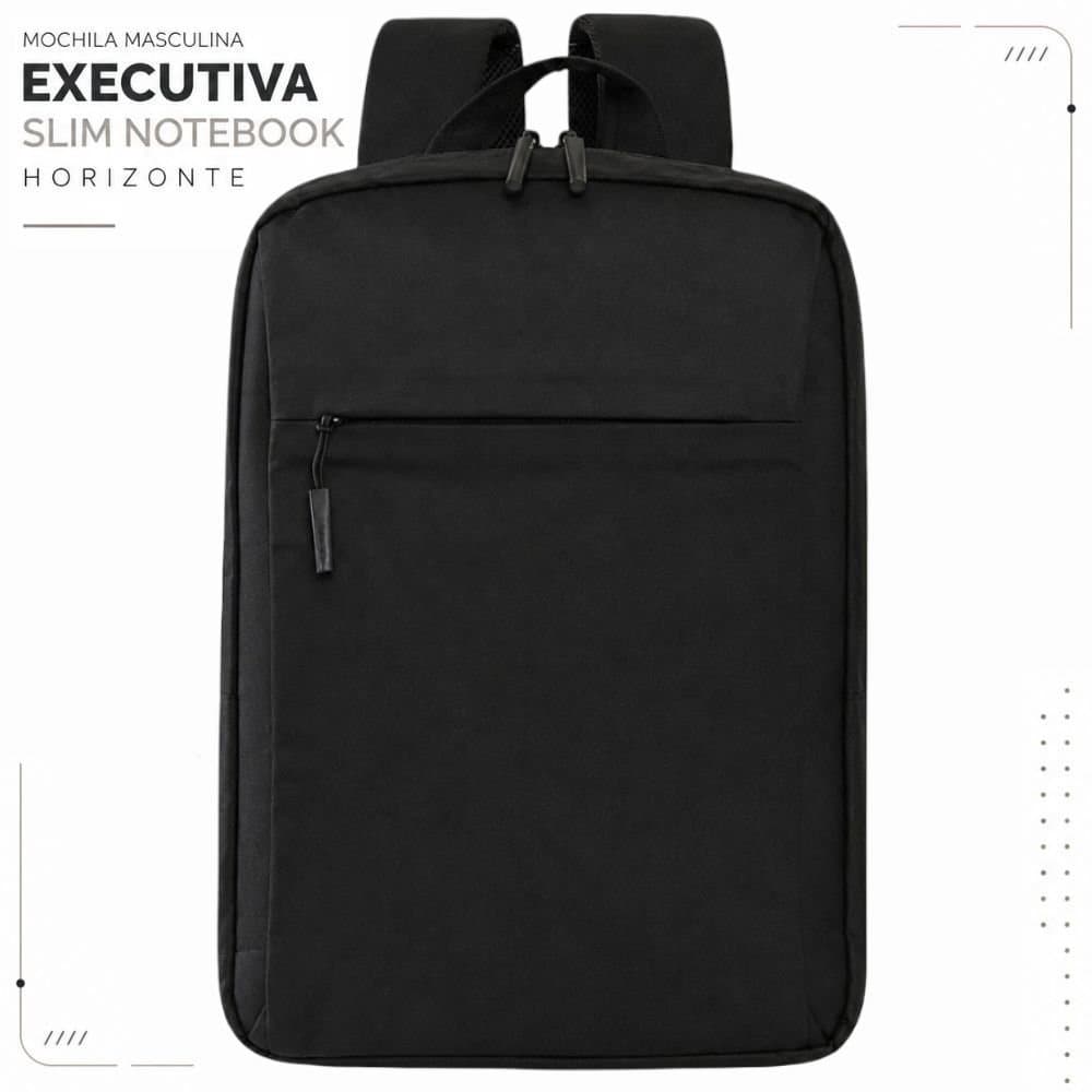 Mochila Masculina Executiva Slim Notebook Horizonte Bagaggio