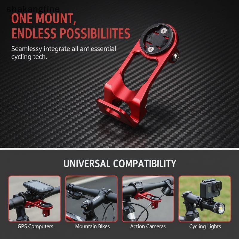 Suporte Para Câmera E Computador De Bicicleta Em Liga De Alumínio Montado No Guiador SHBR Experiência De Passeio Estável