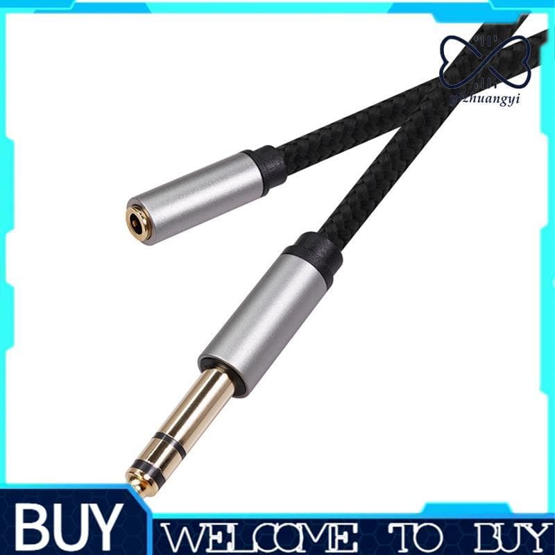 Adaptador De Áudio 6.35mm 1/4 Macho Para 3.5mm 1/8 Fêmea Estéreo Jack Amplificadores , Guitarra , Teclado Piano , Home T