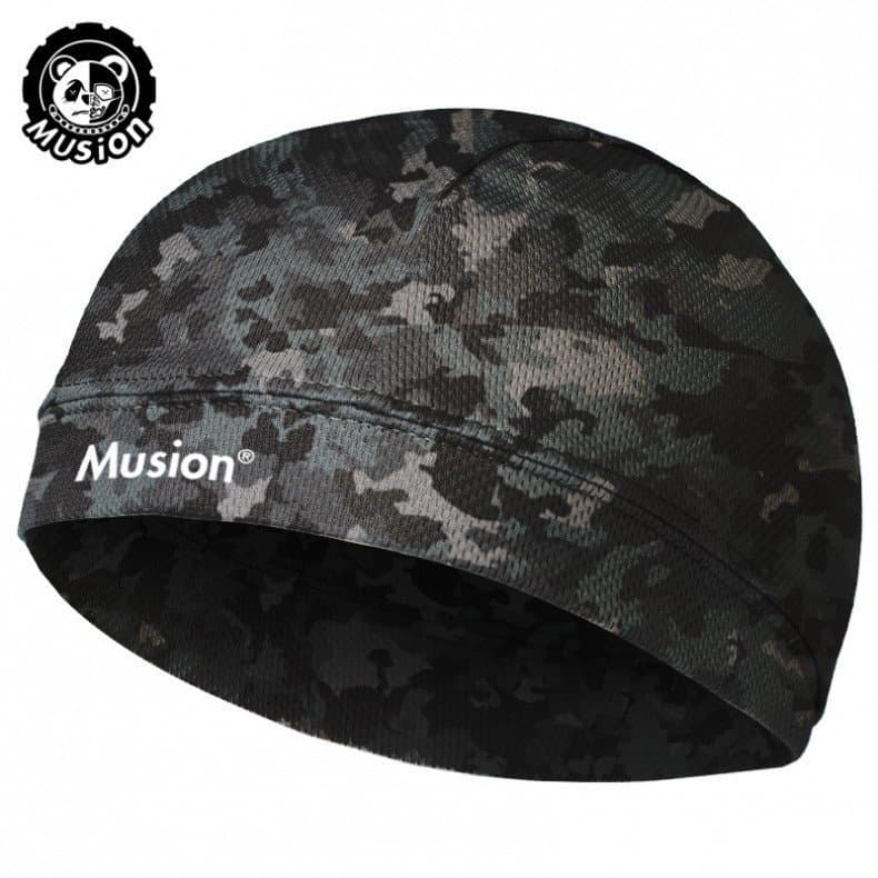 Musion Camo Touca de Ciclismo em Malha, Boné para Capacete, Touca Interna para Capacete com Secagem Rápida e Absorção de