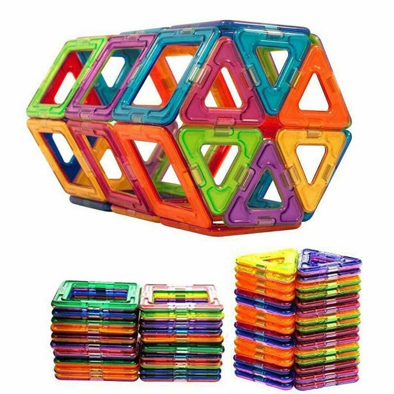 Frete Grátis ~Construção 30/50/100pcs Blocos Magnéticos Brinquedos Mágicos Educacionais Crianças