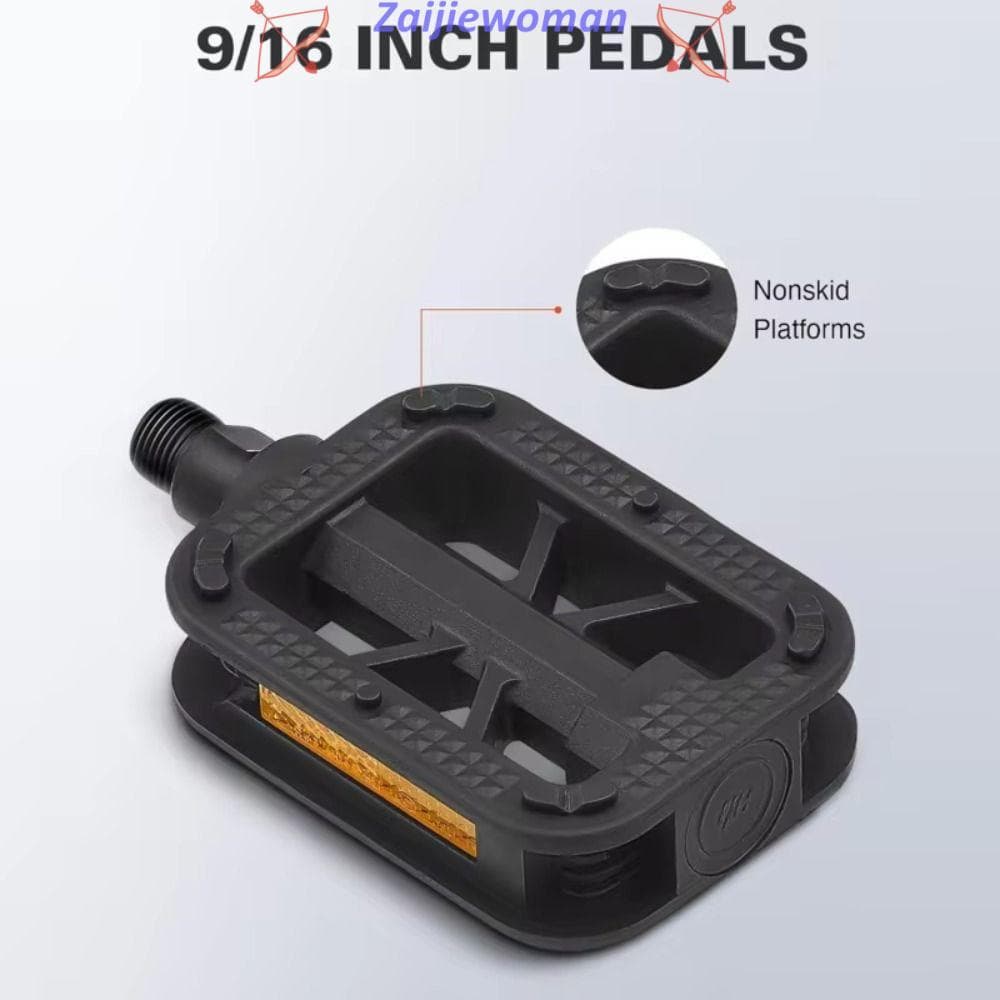 ZAIJIEWOMAN Pedal De Estrada MTB , Pedais De Bicicleta De Ciclismo Antiderrapantes , 9'16 Ultraleve Mountain Bike Pé Pla