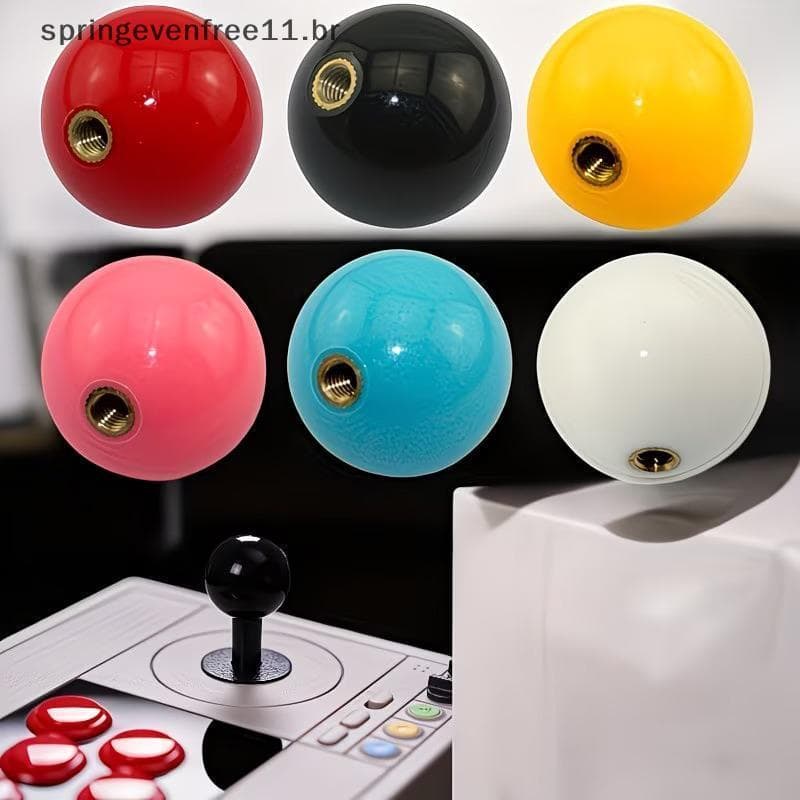 Primavera M6 Arcade Joysti Cabeça Redonda Bola Superior Substituição Acessório DIY Para Configuração De Jogos Personaliz