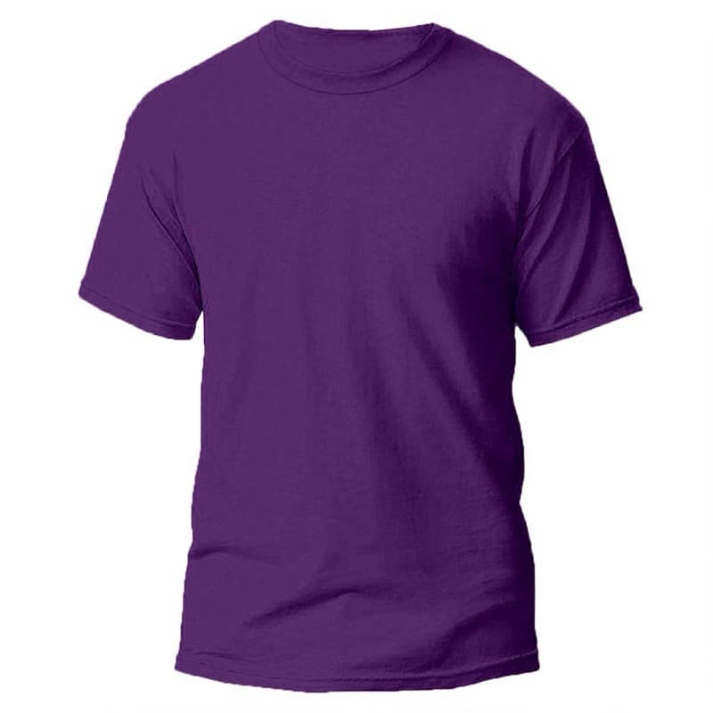 Camisetas Simples em Várias Cores 100% Algodão Manga Curta Gola Redonda