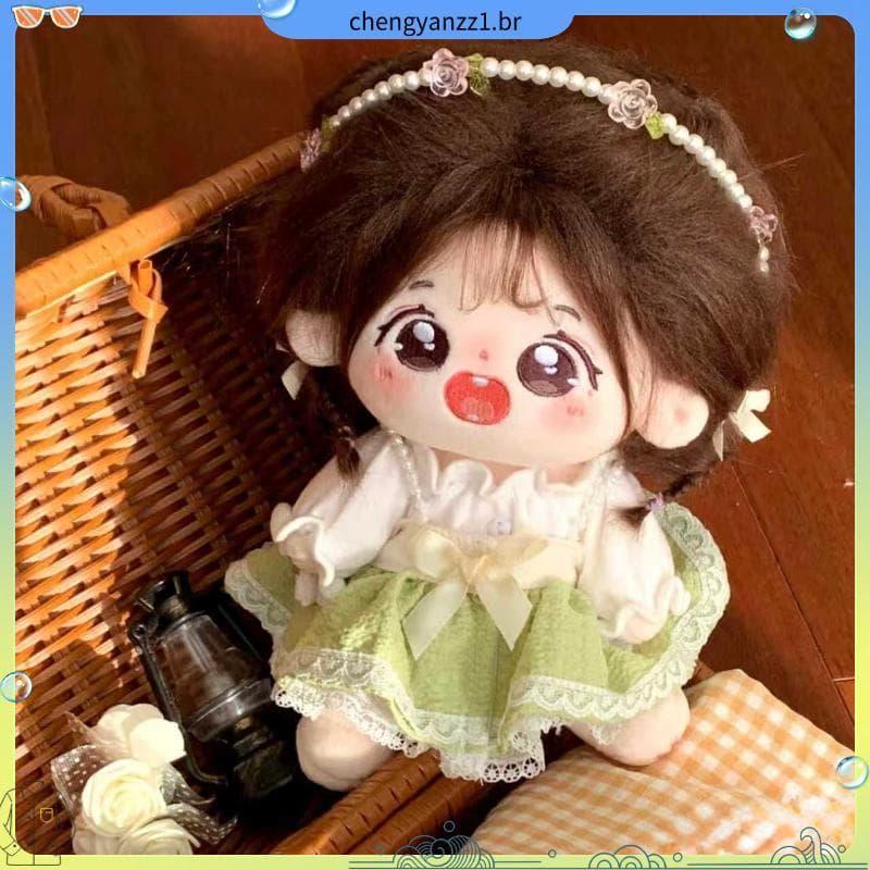 Boneca de algodão 20cm bonito boneca de pelúcia brinquedo vestir-se humanóide bonito boneca presente genuíno conjunto co