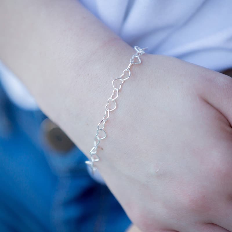Europeu americano Popular pulseira moda simples pulseira oco coração pulseira amor coração pêssego coração pulseira senh