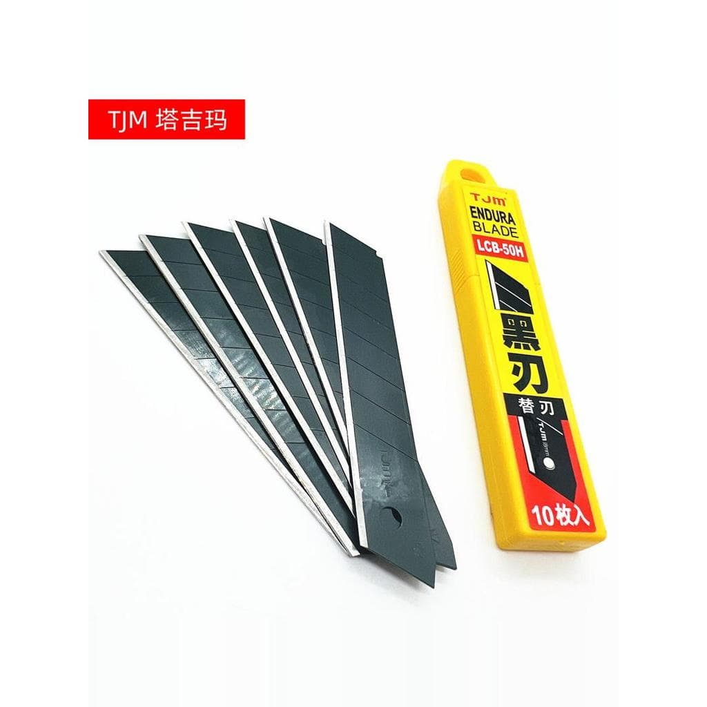 Lâmina utilitária TJM TJM 9mm LCB-30H Lâmina de substituição afiada 50H Lâmina grande para corte de filme