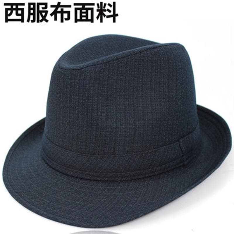 Chapéu de cavalheiro para idosos de meia-idade, chapéu masculino de tecido para primavera e outono, chapéu masculino de