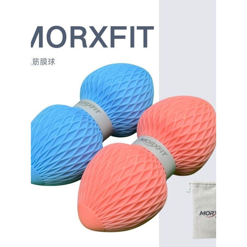 MORXFIT ninho de pássaro fáscia bola dupla amendoim fáscia bola aliviar ácido lático músculo Fitness Silicone equipament