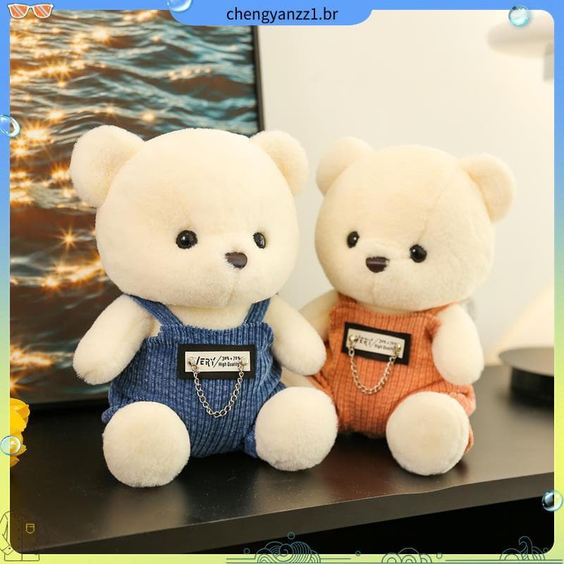Macacão bonito urso brinquedo de pelúcia boneca Ragdoll casal High-End boneca namorada presente de aniversário menina
