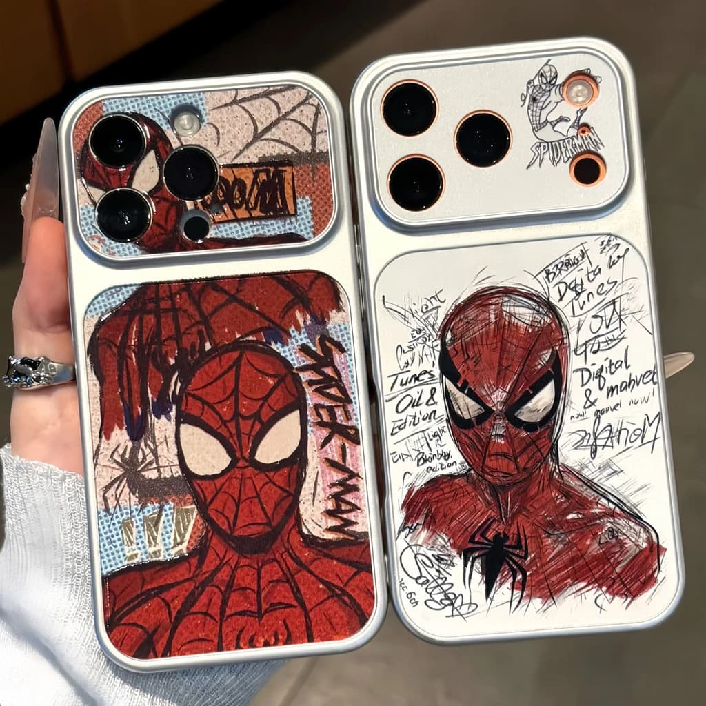 Capa De Telefone Nova Marca Do Homem Aranha , Adequada Para iPhone 17 ProMax 16 15 14 13 12 11 Proteção