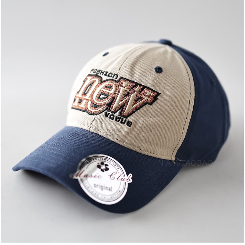 Bordado carta cor combinando macio topo primavera boné de beisebol masculino feminino mesmo estilo simples Casual All-Ma