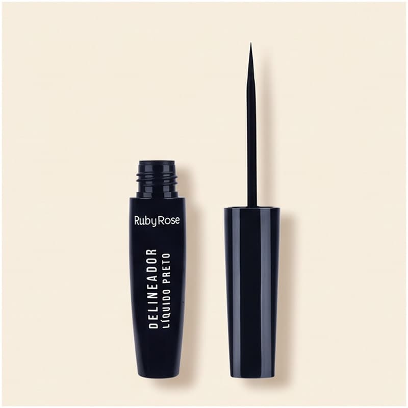 Delineador Liquido Preto Ruby Rose