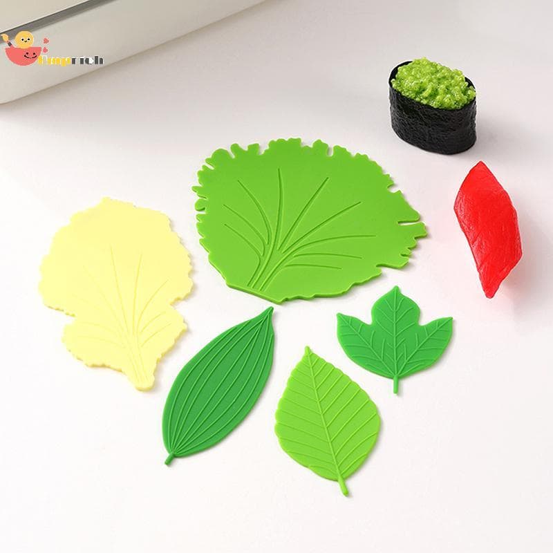 EMCH > 1 Conjunto De Folha Bento Prato Copo Separador De Almoço Sushi Arroz Bola Esteira DIY Acessórios De Decoração Nov