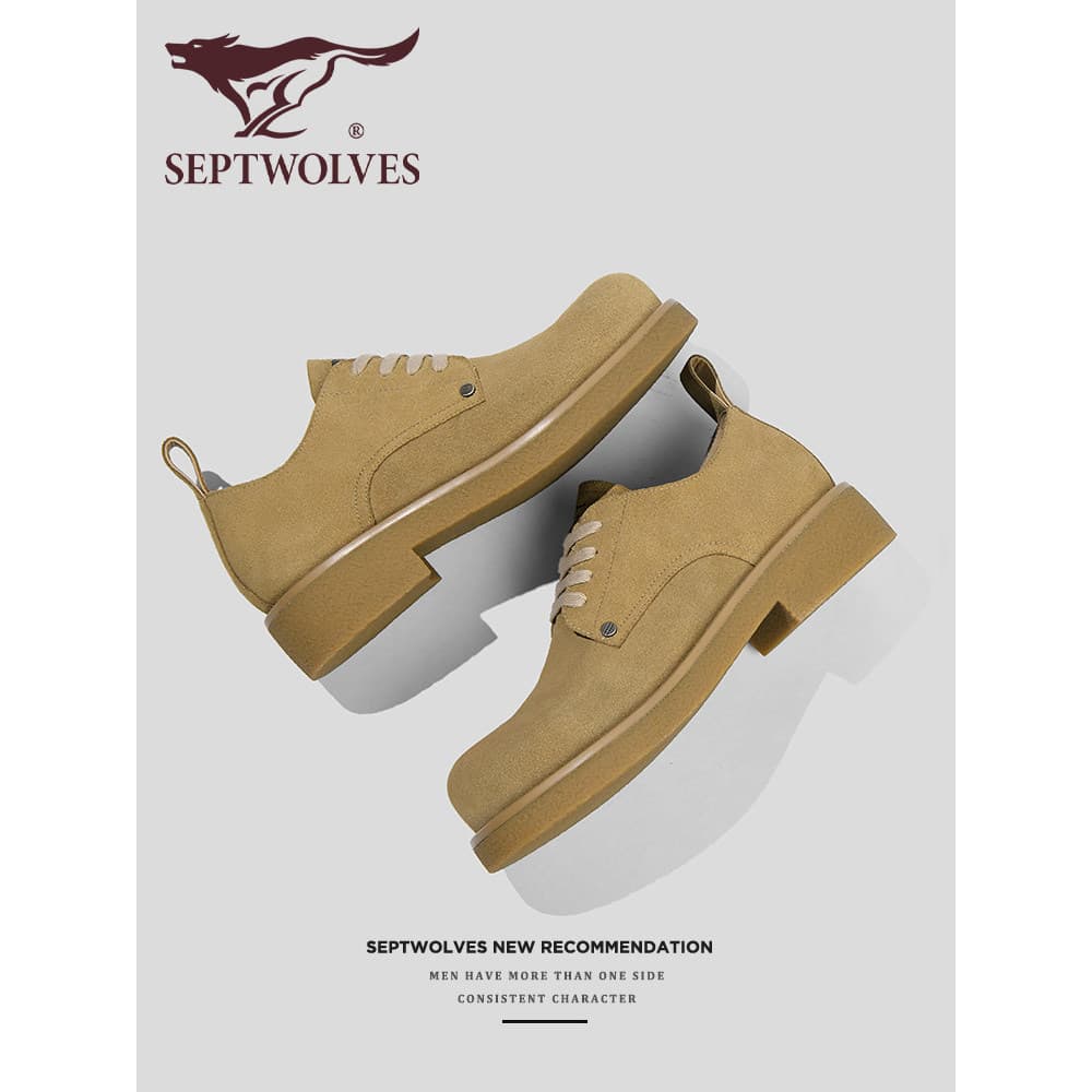 Sete lobos Martin botas masculinas novo estilo botas gerais botas de couro americano botas de dedo grande All-Match sapa