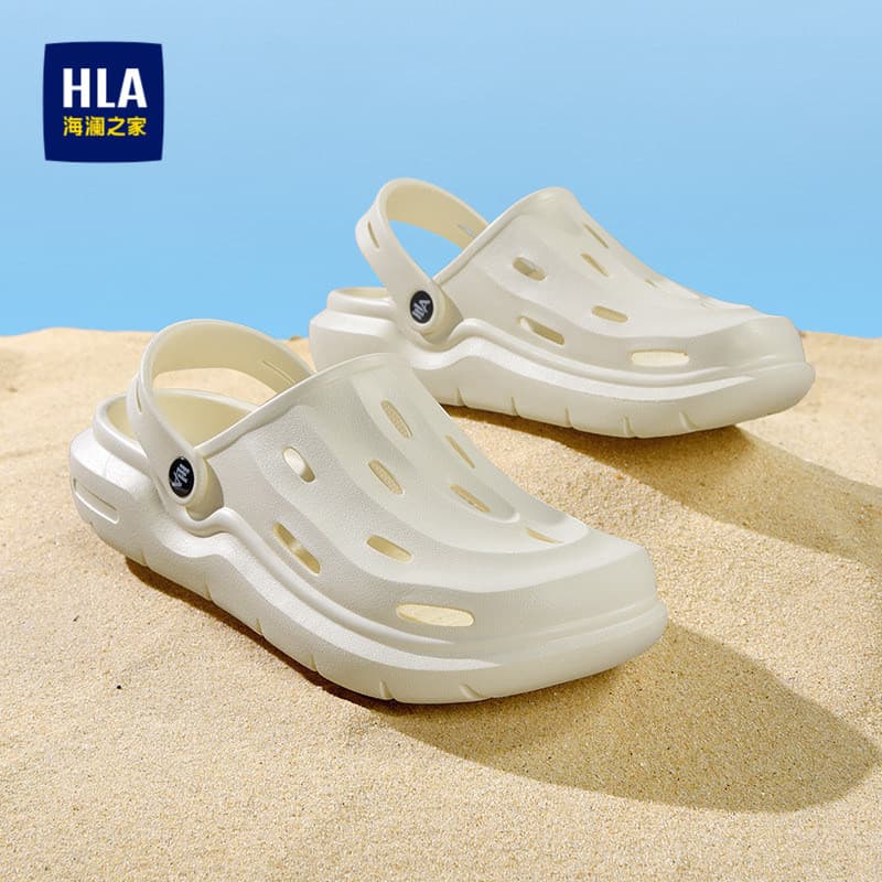 HLA/Hailan House sapatos masculinos 2026 verão novo estilo buraco sapatos masculinos respirável leve sola grossa moda To