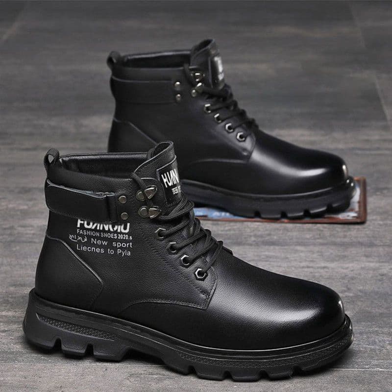 Martin botas masculinas outono sapatos masculinos 2025 novo estilo botas masculinas versão coreana sapatos de cano alto