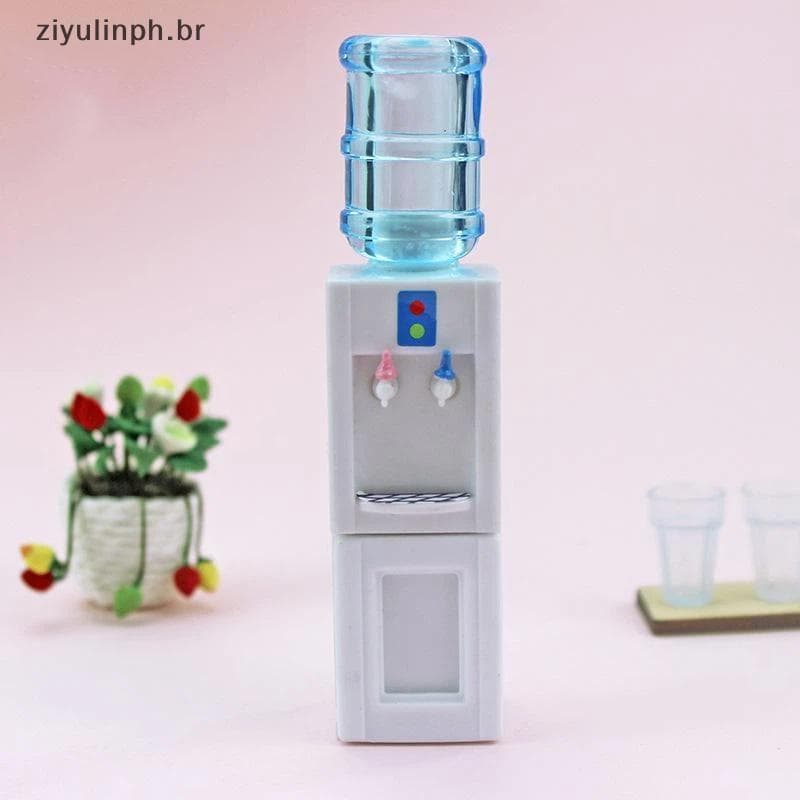 ziyulinph Escala 1 : 12 Mini Dispensador De Água Em Miniatura Comida Jogar Cena Modelo Ornamento Realista Para Casa De B