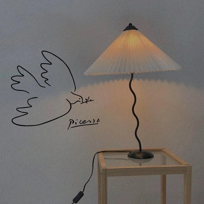Picasso picasso viena pombo da paz nórdico abstrato decorativo adesivos de parede originais pintados à mão linha adesivo