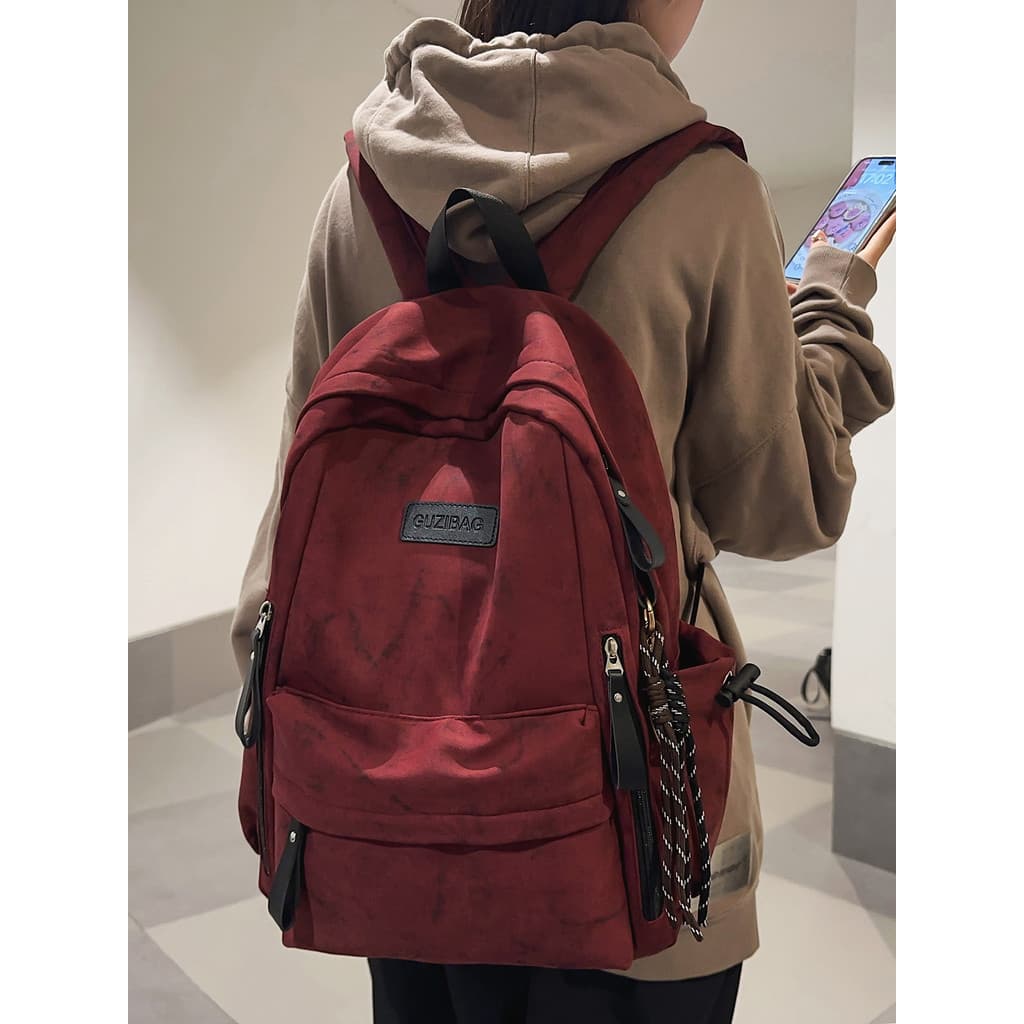Campus japonês simples All-Match mochila feminina estudante do ensino médio júnior estudante classe saco de escola menin