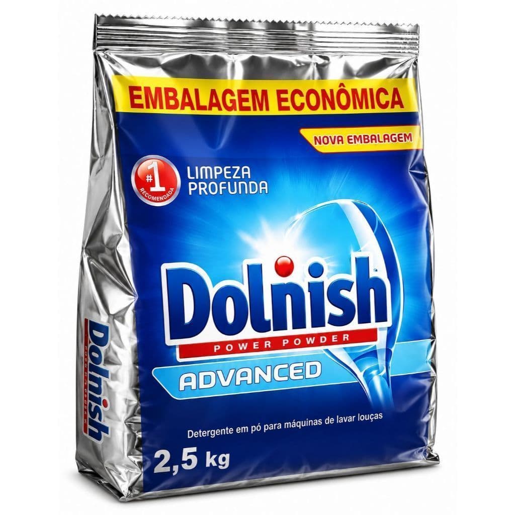 Detergente em Pó para Lava Louças Advanced 2,5kg Limpeza Eficiente