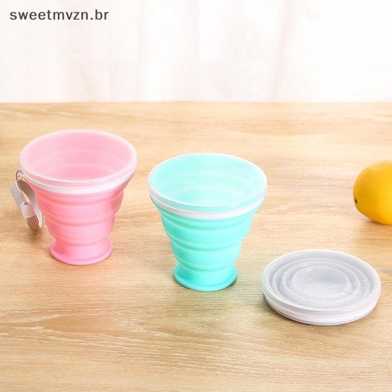 sweetmvzn Copo Dobrável Telescópico Silicone Garrafa De Água Viagem Ao Ar Livre Crianças Copos Utensílios Jarro Beber BR