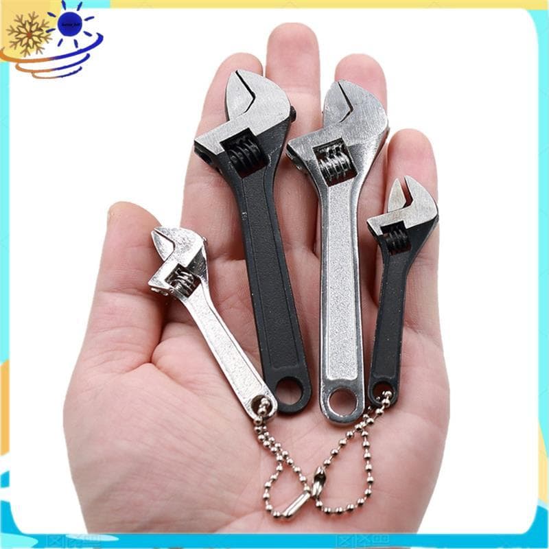 [Le's Shop] Mini Chave Inglesa Ajustável De 2.5/4 Polegadas , Ferramenta De Chaveiro De Ponta Aberta , Conjunto De Peque