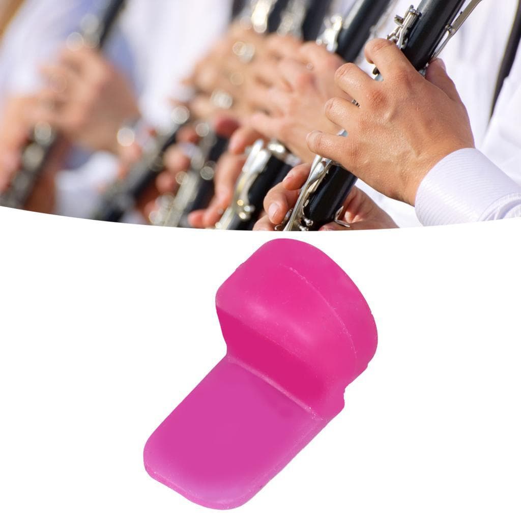 Almofada protetora e almofada de polegar para clarinete de silicone Irfora para músicos adequados e confortáveis, 1