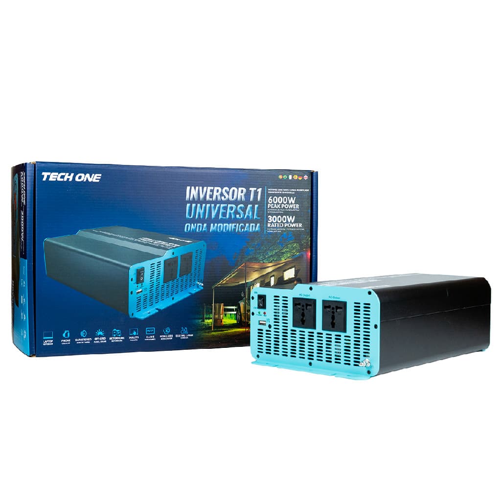 Inversor De Voltagem Tech One 6000wp 3000wn 12v
