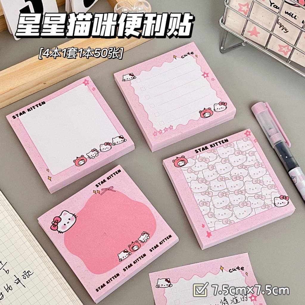 Japão japão novo estilo de alto valor Post-it notas estrela gato ins estilo menina estudante engrossado Tearable aprendi