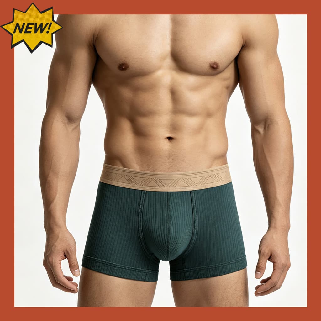Cuecas Boxer masculinas de algodão com rosca, algodão puro, malha, cintura média, respirável, antibacteriana, cuecas esp
