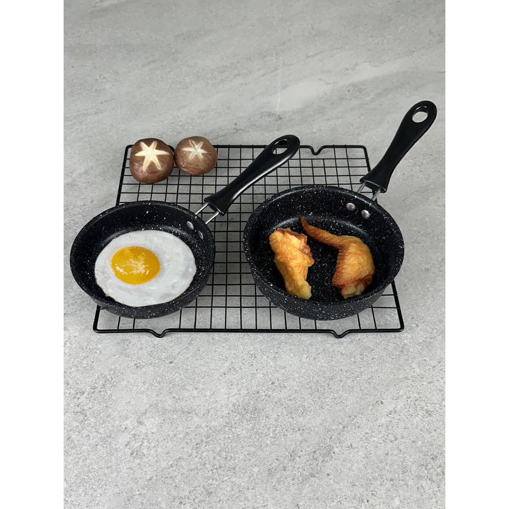 Panela de omelete de 12 cm Mini panela antiaderente Panela de bolinho de ovo doméstico Bolinho de ovo escalfado Frigidei