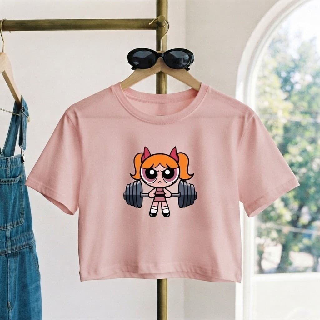 Cropped Feminino Estampado Florzinha Algodão Blusinha Fashion Estilosa Moderna Elegante
