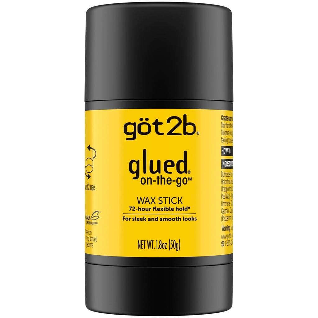 got2b glued Cera Capilar em Bastão para Uso Diário, 1,8oz, Cera Modeladora para Cabelo Cria Estilos Elegantes e Lisos Se