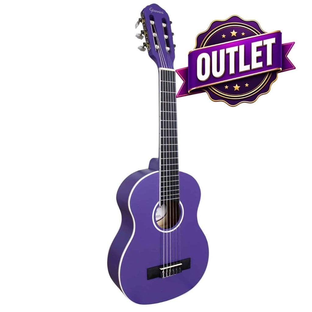 Violão Infantil Giannini NR PPS Nylon Acústico 30 Pol Purple Satin Outlet para Crianças Iniciantes com 6 Cordas Acústico