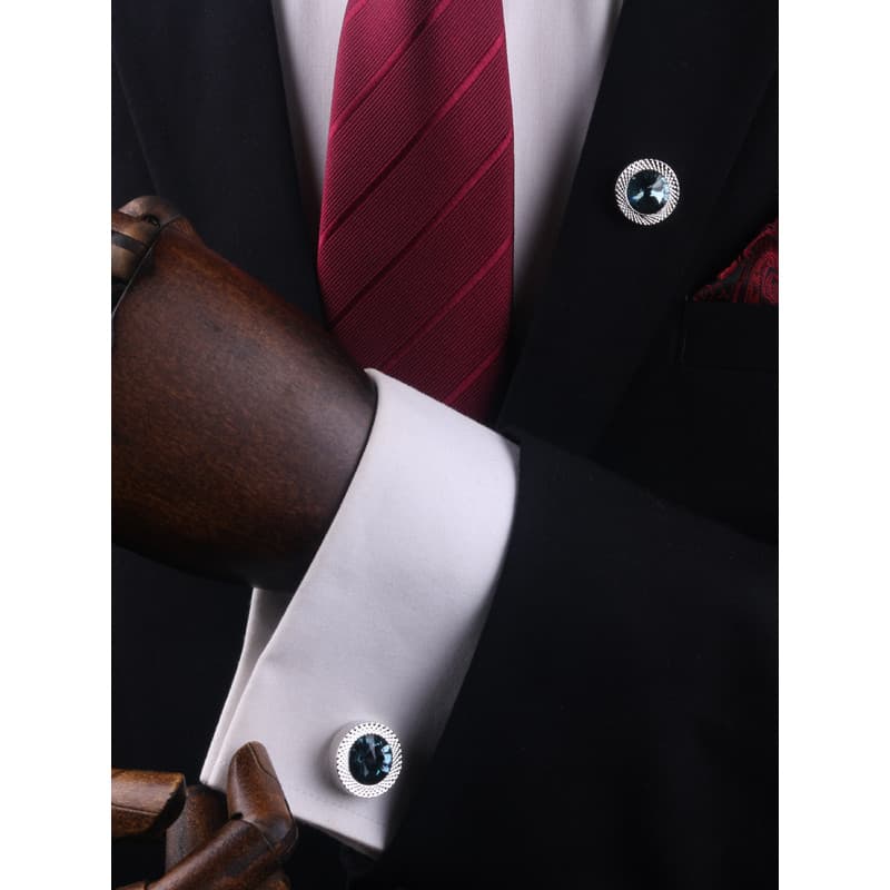 Abotoaduras francesas masculinas camisa francesa abotoaduras conjunto de broche Formal de negócios