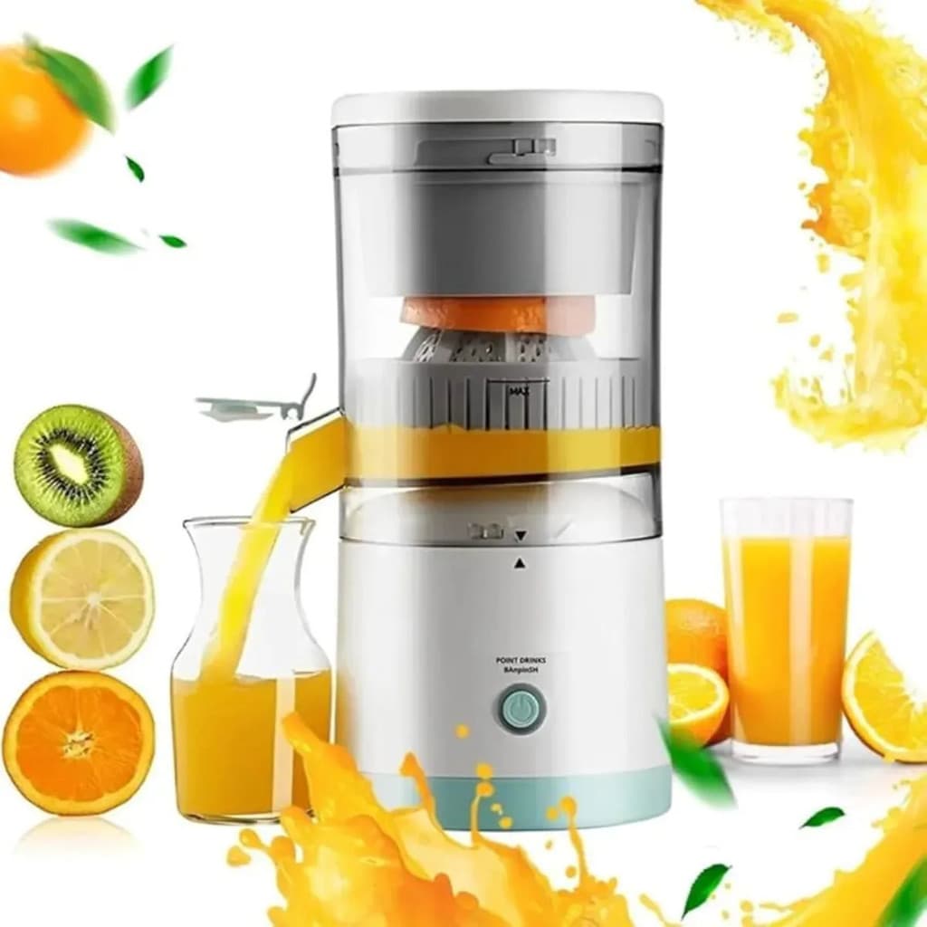 Espremedor Elétrico Portátil Epsilon para Laranja e Limão 400ml Recarregável USB