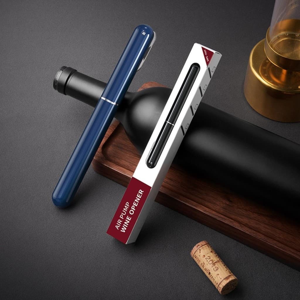 Saca-rolhas de vinho pneumático em forma de caneta, saca-rolhas de vinho portátil, ferramenta de bomba