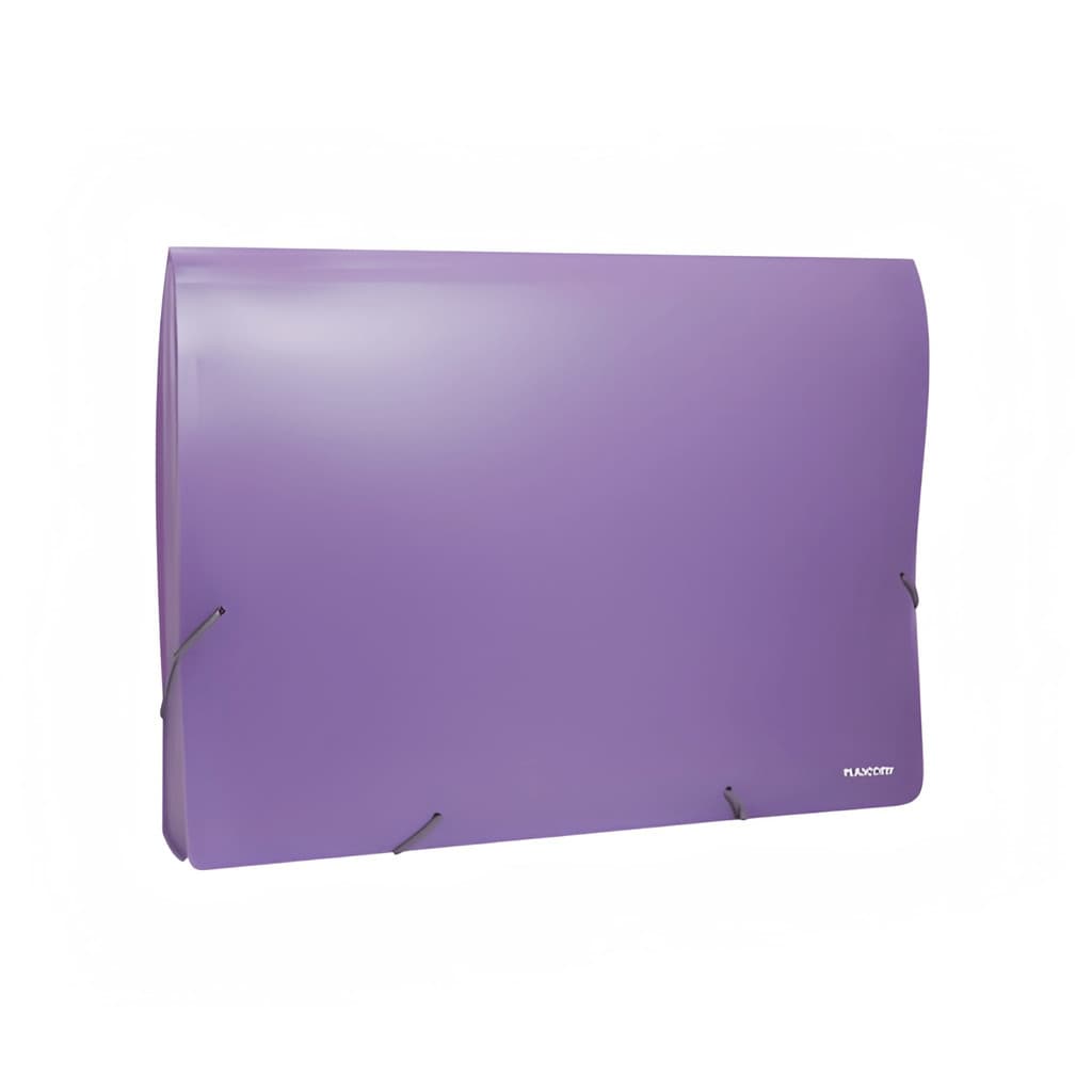 Pasta Sanfonada Lolipop A4 12 Divisórias - Plascony - LILAS PASTEL