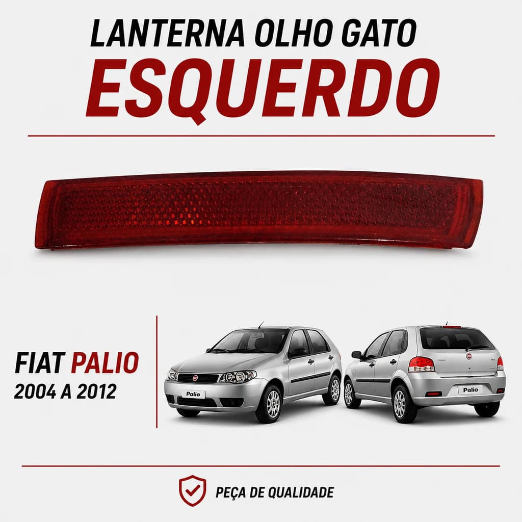 Lanterna Olho Gato Esquerdo Fiat Palio 2004 2006 2008 2012