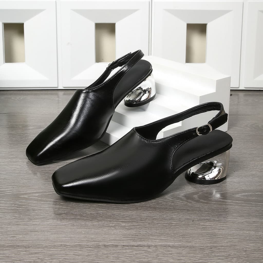 Sandálias Pronto Estoque 2026 Novo Estilo Senhoras Sandálias de Salto Alto Moda Feminina Salto Alto Plus Size 42