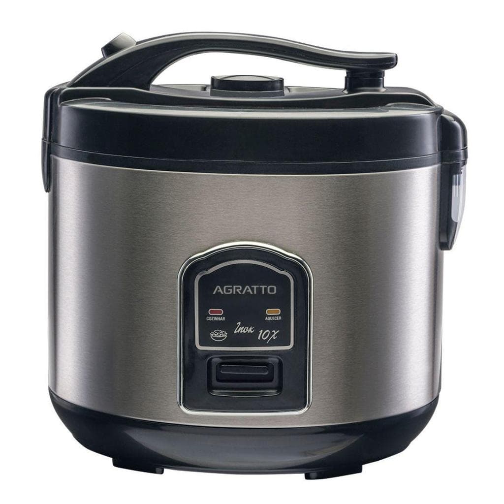 Panela Elétrica Arroz Agratto Inox e Visor Vidro PAI10X 220v