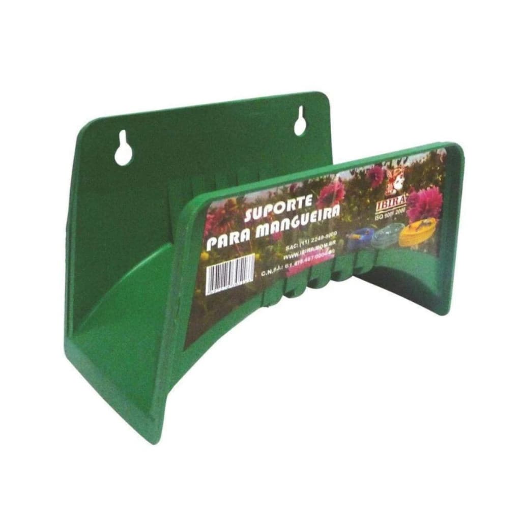 Suporte Enrolador Fixo Mangueira Pvc Jardim Parede Ibira